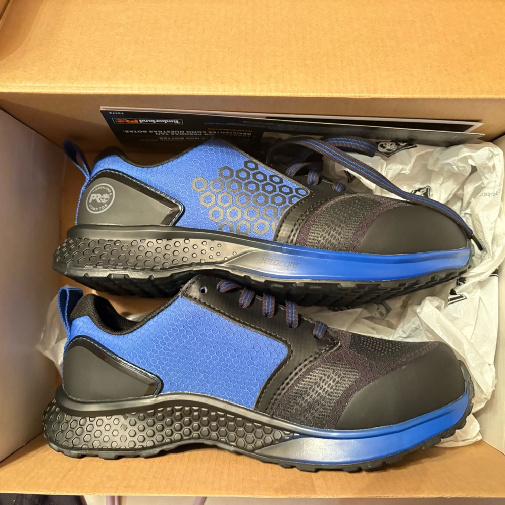 Timberland PRO Blue and Black steel toed Shoes